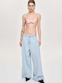 Source Unknown Jean | Jean Oversize Double Face, Bleu Clair