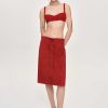 Source Unknown Tricots | Soutien-Gorge En Tricot Cotele, Rouge