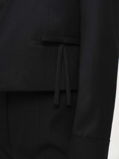 Source Unknown Accessoires | Blazer Court Avec Noeud Sisilia, Noir