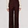 Source Unknown Vetements | Pantalon De Costume En Gabardine, Marron Merlot