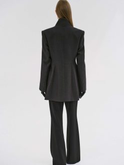 Source Unknown Vetements D'Exterieur | Corrin Wrap Blazer, Charbon