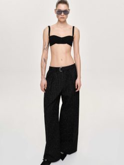 Source Unknown Tricots | Soutien-Gorge En Tricot Cotele, Noir