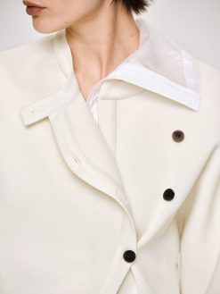 Source Unknown Accessoires | Veste A Boutons Decales, Creme