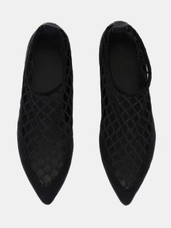 Source Unknown Chaussures Et Sacs | Chaussette Plate En Maille Ballerine, Noir