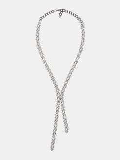 Source Unknown Accessoires | Collier Goutte En Strass, Argent