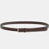 Source Unknown Accessoires | Ceinture Fine En Cuir, Marron