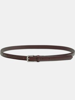 Source Unknown Accessoires | Ceinture Fine En Cuir, Marron