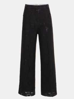 Source Unknown Vetements | Pantalon Large Au Crochet Sevilla, Noir