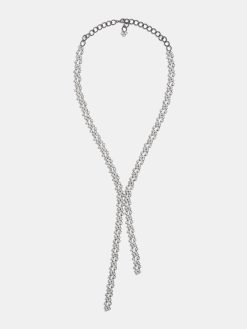 Source Unknown Vetements | Collier Goutte En Strass, Argent