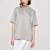 Source Unknown Accessoires | T-Shirt En Satin, Argent