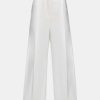 Source Unknown Bas | Pantalon Taiamo Fluide Satin, Blanc