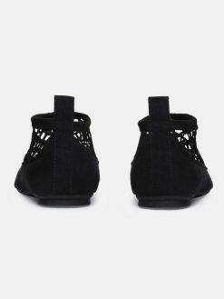 Source Unknown Chaussures Et Sacs | Chaussette Plate En Maille Ballerine, Noir