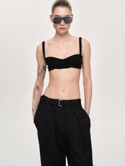 Source Unknown Tricots | Soutien-Gorge En Tricot Cotele, Noir