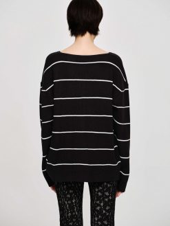 Source Unknown Tricots | Pull A Col En V Profond, Noir