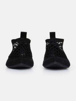 Source Unknown Chaussures Et Sacs | Chaussette Plate En Maille Ballerine, Noir