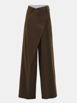 Source Unknown Bas | Pantalon Croise Rennert, Marron Selle