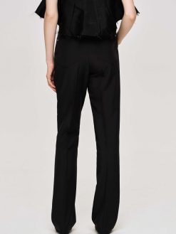 Source Unknown Vetements | Pantalon Slim Froisse, Noir