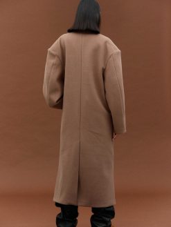 Source Unknown Vetements | Manteau Grand-Pere Surdimensionne Wallis, Latte