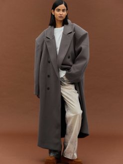 Source Unknown Vetements | Manteau Grand-Pere Surdimensionne Wallis, Gris