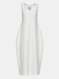 Source Unknown Vetements | Robe Mi-Longue Adua Vase, Blanc