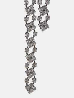 Source Unknown Vetements | Collier Goutte En Strass, Argent