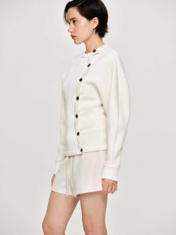 Source Unknown Accessoires | Veste A Boutons Decales, Creme