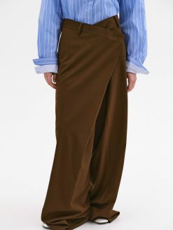 Source Unknown Vetements | Pantalon Croise Rennert, Marron Selle