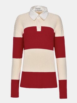 Source Unknown Accessoires | Polo En Tricot Surdimensionne Matias, Rouge