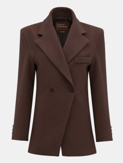 Source Unknown Vetements D'Exterieur | Blazer Cintre A Double Boutonnage Nangy,