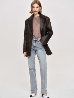 Source Unknown Vetements D'Exterieur | Veste En Simili Cuir Lave, American Bronze