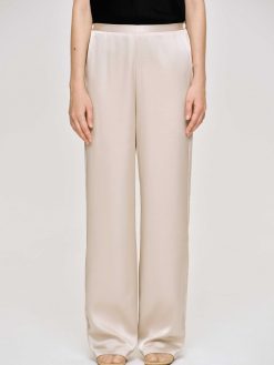 Source Unknown Accessoires | Pantalon En Crepe Satine, Champagne