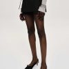 Source Unknown Vetements | Mini-Jupe-Short Ceinturee Rioni, Haricot Noir