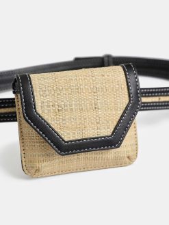 Source Unknown Vetements | Petit Sac Ceinture En Raphia, Naturel