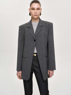 Source Unknown Vetements | Blazer A Un Bouton, Anthracite