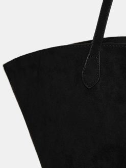 Source Unknown Chaussures Et Sacs | Cabas Moyen En Daim, Noir