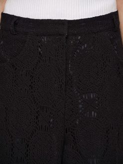 Source Unknown Vetements | Pantalon Large Au Crochet Sevilla, Noir