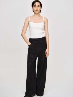 Source Unknown Vetements | Pantalon Large Au Crochet Sevilla, Noir