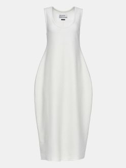 Source Unknown Robes | Robe Mi-Longue Adua Vase, Blanc